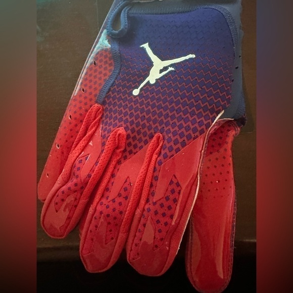 Nike Jordan Vapor Jet Gloves Pro Bowl Red/White DH7923-439 Size 3XL - Picture 2 of 4